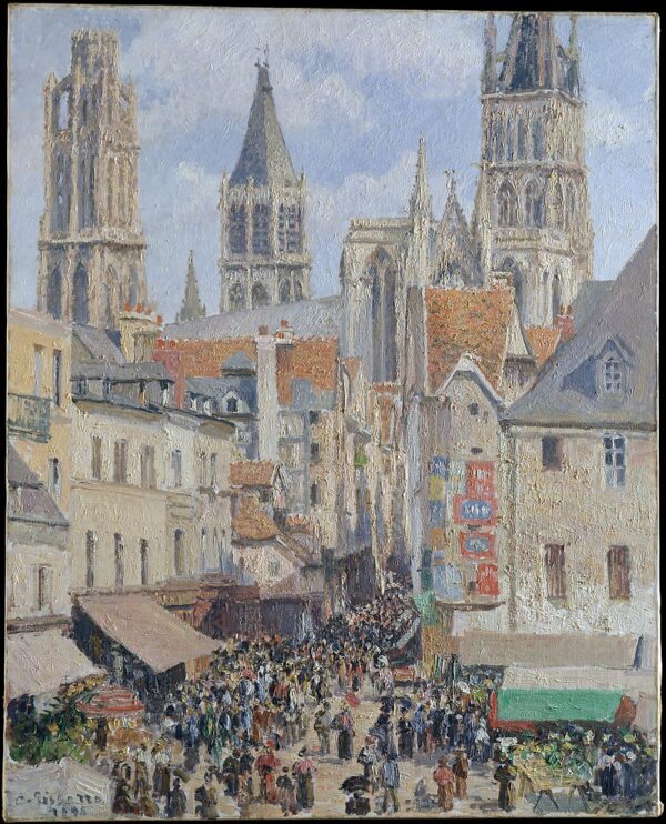 A Rua da Mercearia em Rouen – Camille Pissarro Camille Pissarro Master Apollon