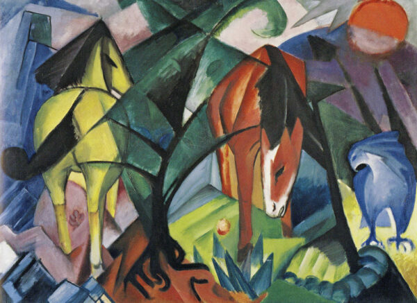 Cavalos e águia – Franz Marc Franz Marc Master Apollon