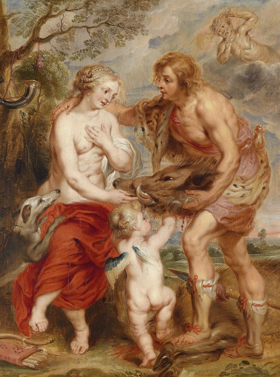 Meleagro oferece a cabeça do javali de Calidão a Atalanta – Peter Paul Rubens Peter Paul Rubens Master Apollon