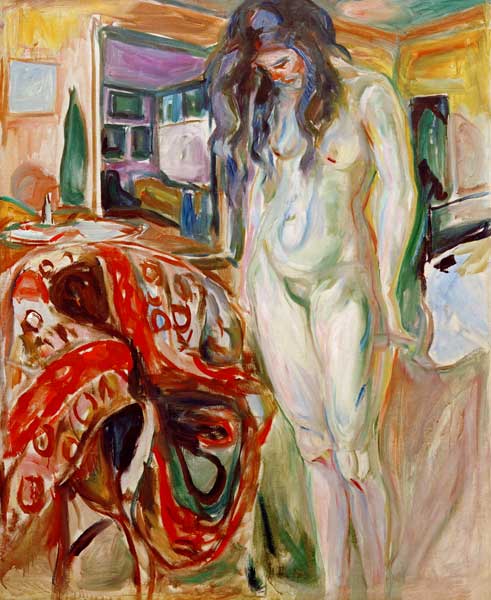 Modelo no sofá de vime I – Edvard Munch Edvard Munch Master Apollon