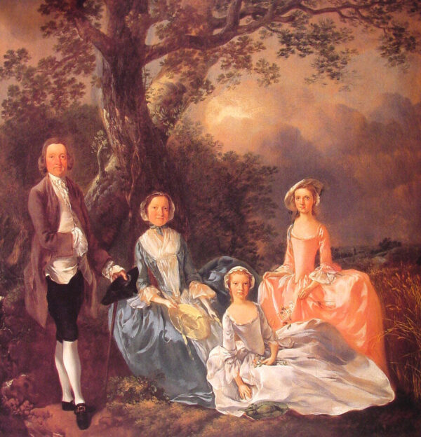 Senhor e Senhora John Gravenor e suas Filhas, Elizabeth e Ann – Thomas Gainsborough Thomas Gainsborough Master Apollon