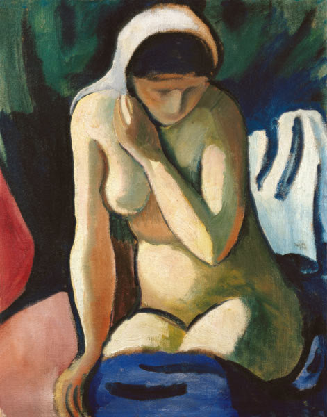 Menina nua com um lenço – August Macke August Macke Master Apollon