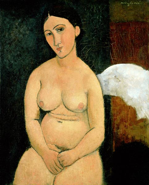 Nu sentado (C.1917) – Amedeo Modigliani Amedeo Modigliani Master Apollon