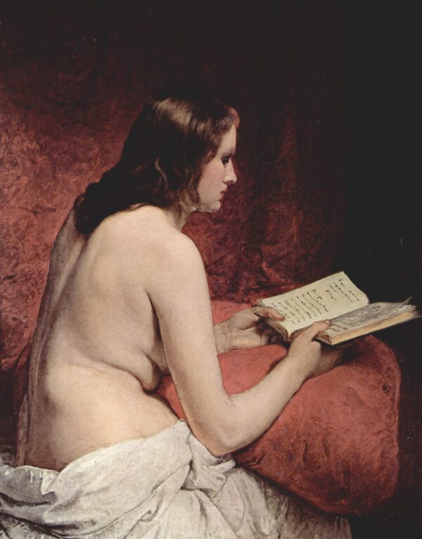 Odalisca com Livro – Francesco Hayez Francesco Hayez Master Apollon