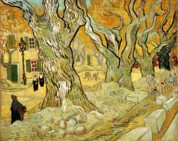 Trabalhos de pavimentação em Saint-Remy – Van Gogh Vincent Van Gogh Master Apollon