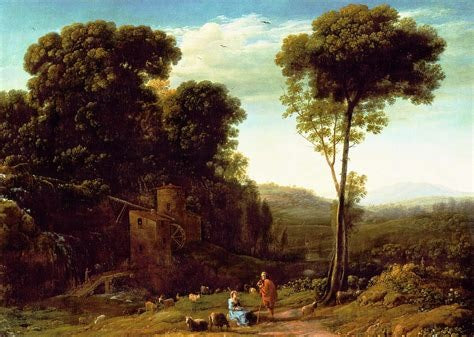 Paisagem Pastoral com um Moinho – Claude Lorrain Claude Lorrain Master Apollon