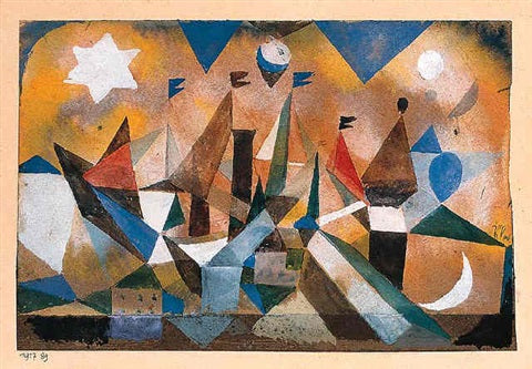 Des barcos que navegam, aguardando a tempestade – Paul Klee Paul Klee Master Apollon