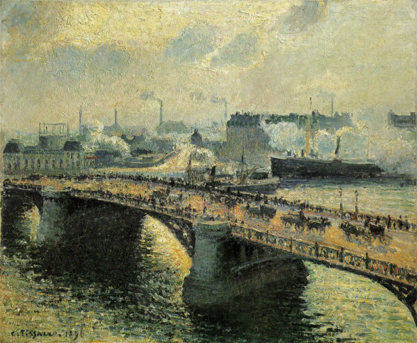 Les Boœeldieu-Bruecke à Rouen – Camille Pissarro em português brasileiro é: “A Ponte Boœeldieu em Rouen – Camille Pissarro Camille Pissarro Master Apollon