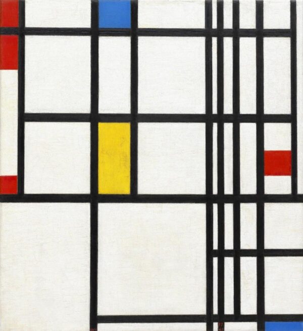 Composição em vermelho, azul e amarelo – Mondrian Piet Mondrian Master Apollon