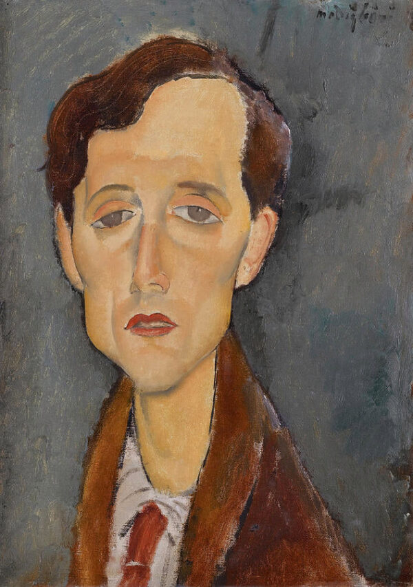 Retrato de Franz Hellens – Amedeo Modigliani Amedeo Modigliani Master Apollon