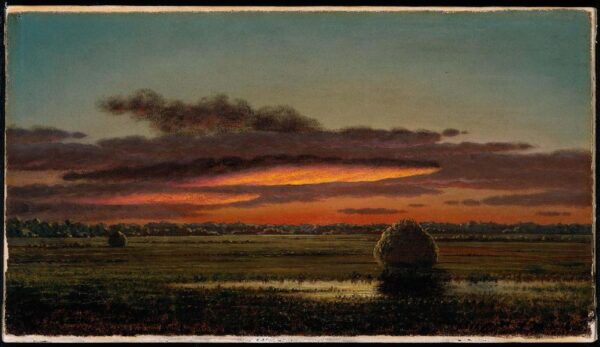 Pôr do sol sobre os pântanos – Martin Johnson Heade Martin Johnson Heade Master Apollon