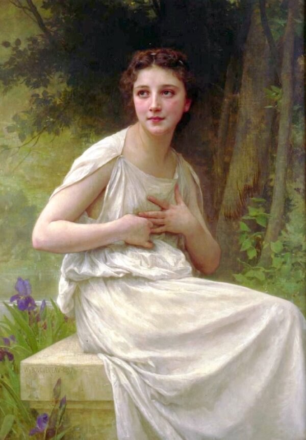 Reflexão de William Bouguereau William Bouguereau Master Apollon