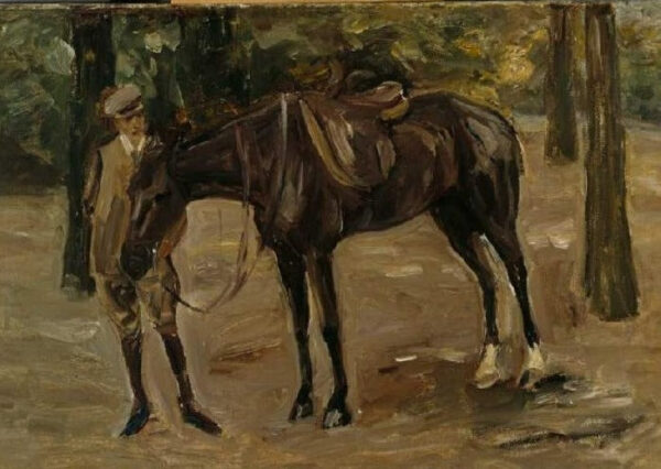 Servente a cavalo em um parque – Max Liebermann Max Liebermann Master Apollon