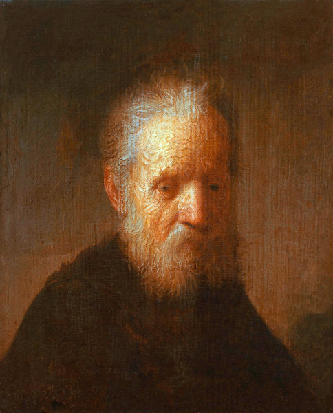 Velho homem com barba – Rembrandt van Rijn Rembrandt van Rijn Master Apollon