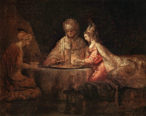 Assuero, Hamã e Ester – Rembrandt van Rijn Rembrandt van Rijn Master Apollon