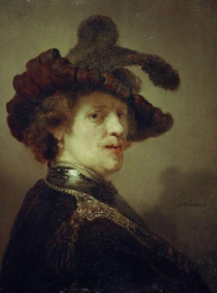 Autorretrato com chapéu de penas – Rembrandt van Rijn Rembrandt van Rijn Master Apollon