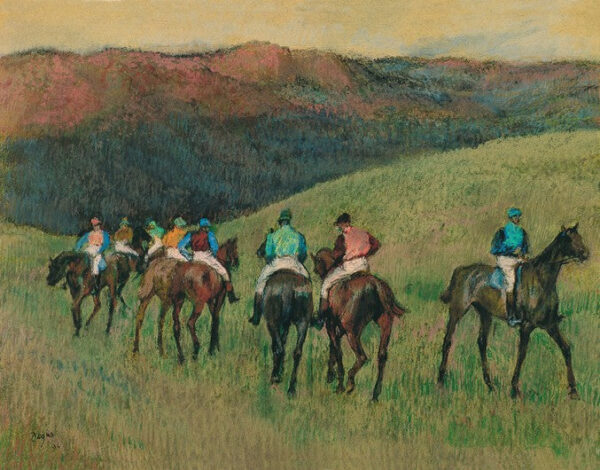 Cavalos de corrida em uma paisagem – Edgar Degas Edgar Degas Master Apollon