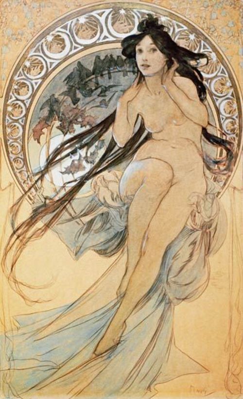 Os quatro artes – Mucha Alphonse Mucha Master Apollon