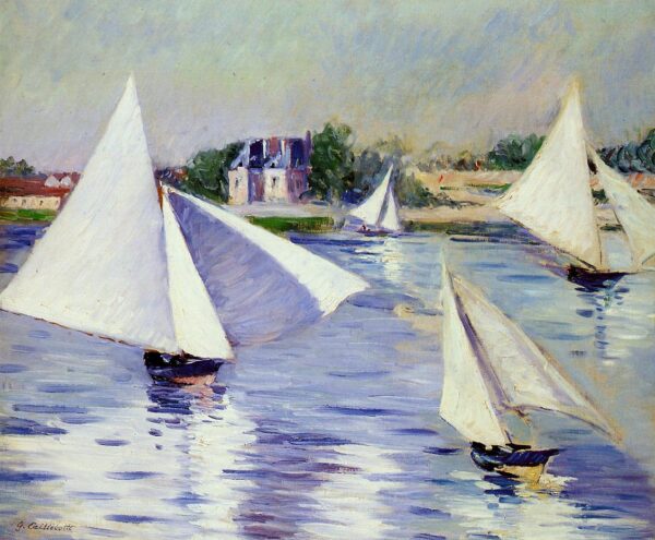 Veleiros no Sena em Argenteuil – Caillebotte Gustave Caillebotte Master Apollon