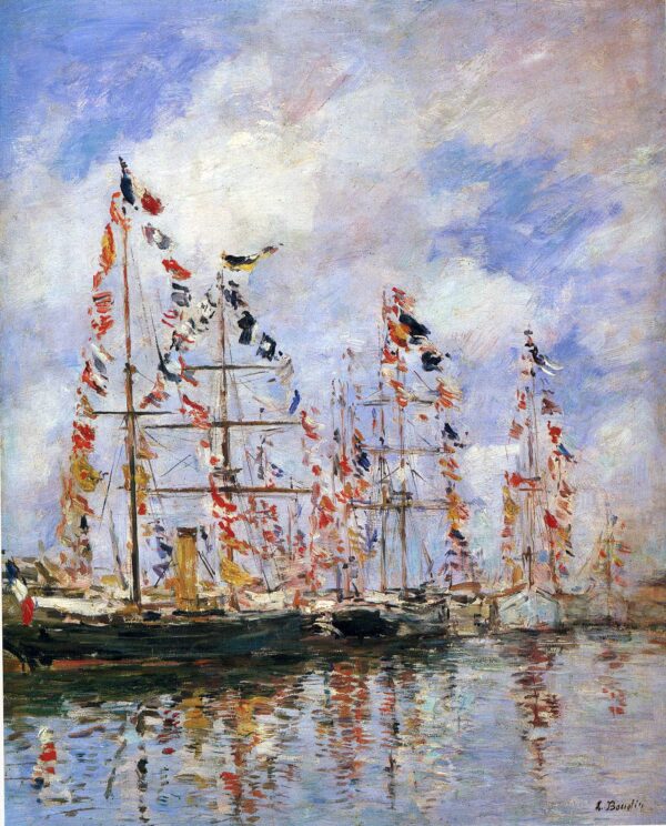 Navios à vela em Deauville – Eugène Boudin Eugène Boudin Master Apollon