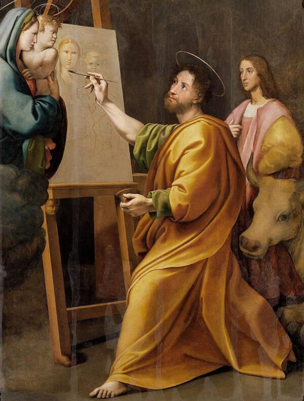 São Lucas pintando a Virgem – Raphaël (pintor) Rafael Sanzio Master Apollon