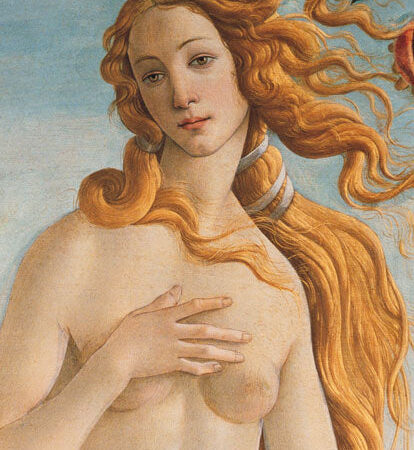 A nascente de Vênus (detalhe) – Sandro Botticelli Quadros Populares Master Apollon