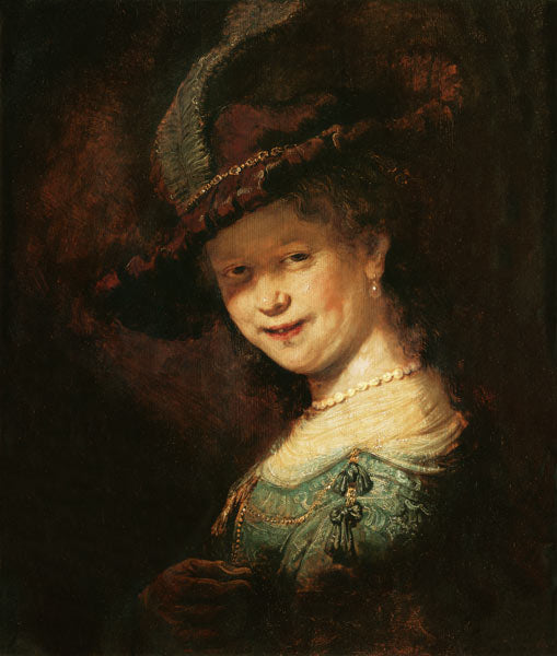 Saskia van Uijlenburgh como jovem mulher – Rembrandt van Rijn Rembrandt van Rijn Master Apollon