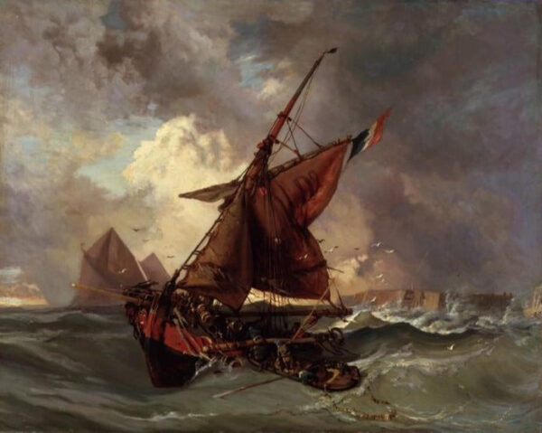 Navios em plena tempestade – Eugène Delacroix Eugène Delacroix Master Apollon