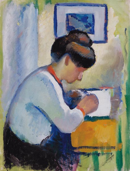 Mulher Escritora – August Macke August Macke Master Apollon