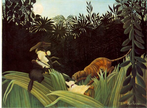 Explorador atacado por um tigre – Henri Rousseau Henri Rousseau Master Apollon