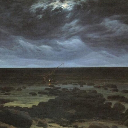 À Beira do Mar à Luz da Lua – Caspar David Friedrich Caspar David Friedrich Master Apollon