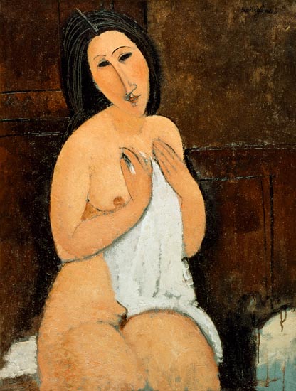 Nu sentado com uma camisa – Amedeo Modigliani Amedeo Modigliani Master Apollon