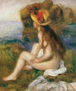 Banheira sentada com um chapéu de palha – Pierre-Auguste Renoir Pierre-Auguste Renoir Master Apollon