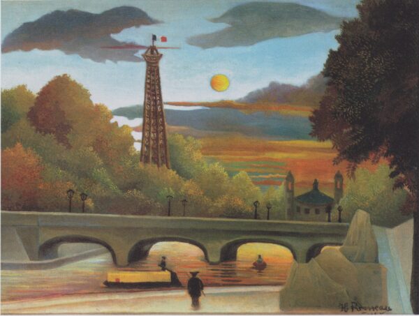 Seine e Torre Eiffel ao sol poente – Henri Rousseau Henri Rousseau Master Apollon