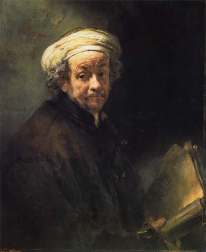 Auto-retrato como Paul – Rembrandt van Rijn Rembrandt van Rijn Master Apollon