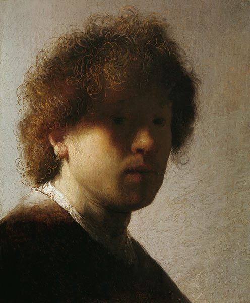 Autorretrato de um jovem homem – Rembrandt van Rijn Rembrandt van Rijn Master Apollon