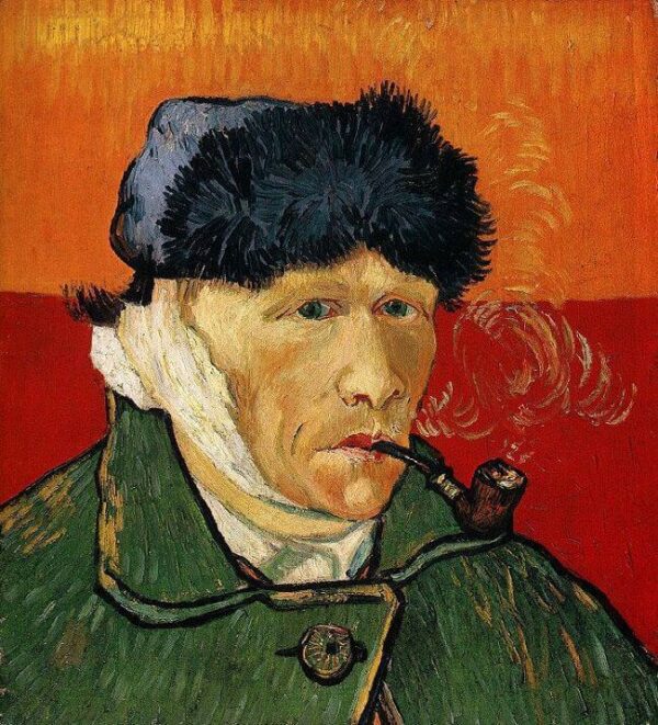 Autorretrato com orelha enfaixada e cachimbo – Van Gogh Autoportraits de Vincent van Gogh Master Apollon