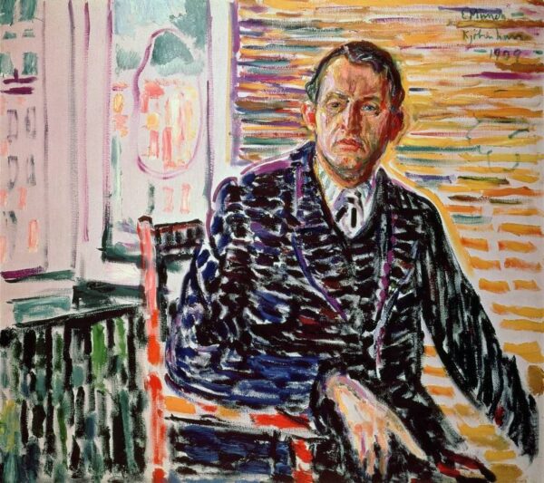 Autorretrato em uma camisa azul – Edvard Munch Edvard Munch Master Apollon