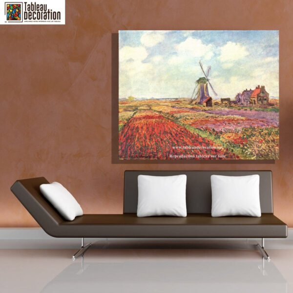 Campos de tulipas na Holanda – Quadro de Monet Claude Monet Master Apollon 9