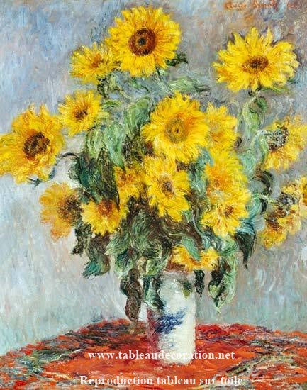 Bouquet de girassóis – Claude Monet quadro de flores Claude Monet Master Apollon