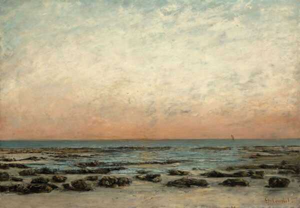 Pôr do sol, Trouville – Gustave Courbet Gustave Courbet Master Apollon