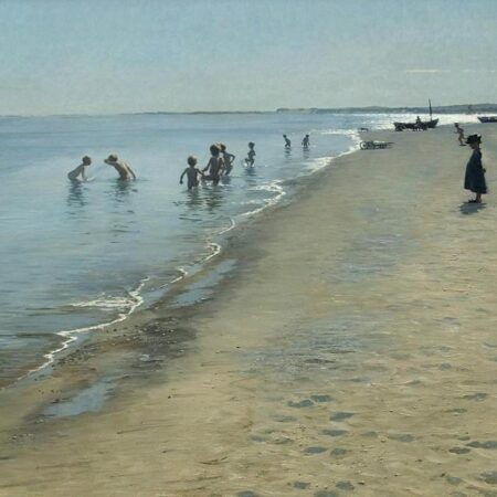 Dia de verão na praia sul de Skagen – Peder Severin Krøyer Peder Severin Krøyer Master Apollon