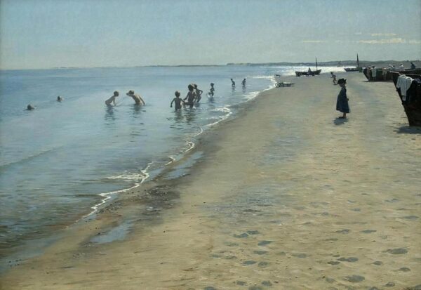 Dia de verão na praia sul de Skagen – Peder Severin Krøyer Peder Severin Krøyer Master Apollon