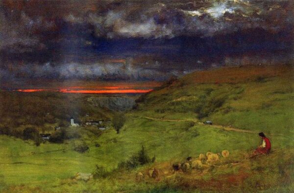 Pôr do Sol em Etretat – George Inness George Inness Master Apollon