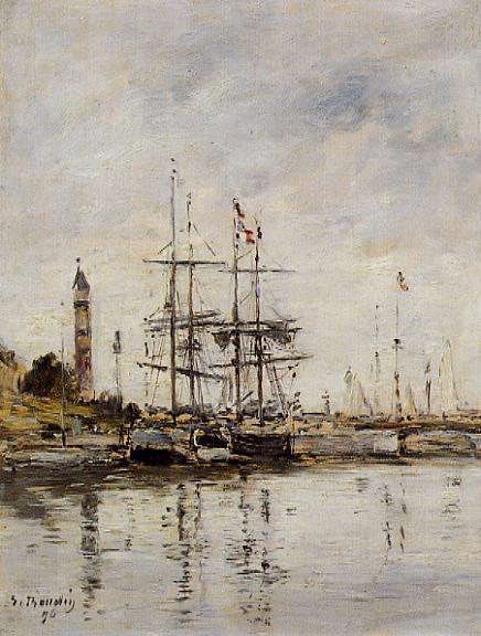 O porto em Deauville – Eugène Boudin Eugène Boudin Master Apollon