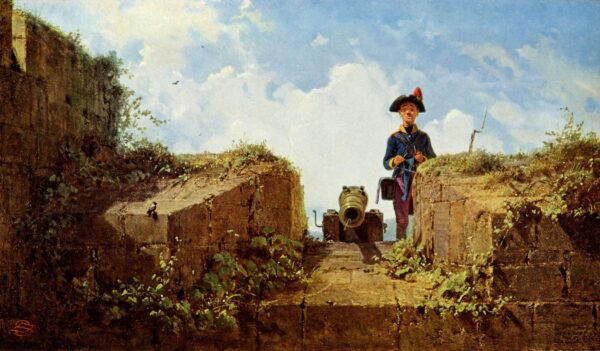 A avançada do tricô, 1860 – Carl Spitzweg Carl Spitzweg Master Apollon