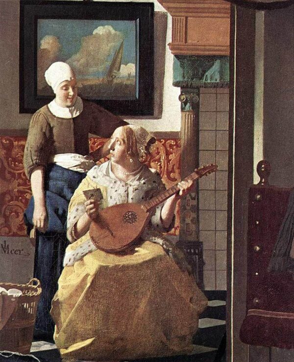 O detalhe da Carta de Amor (Vermeer) – Johannes Vermeer Johannes Vermeer Master Apollon