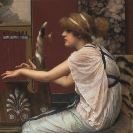 A Musa Erato e sua lira – John William Godward John William Godward Master Apollon