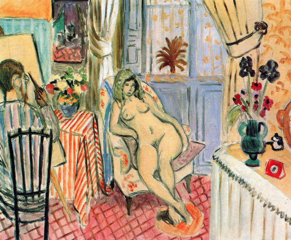 O pintor e seu modelo Estúdio interior – Matisse Henri Matisse Master Apollon