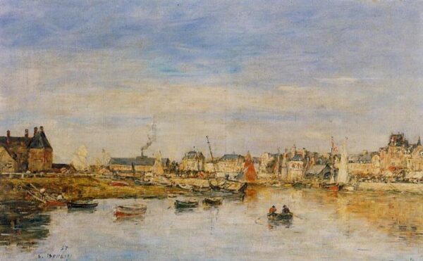 O porto de Trouville – Eugène Boudin Eugène Boudin Master Apollon